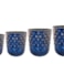 Sada 4 květináčů Jacie kobalt blue D36 H42