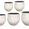 Sada 5 květináčů Ciana concrete rust D74 H65