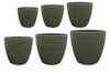 Sada 6 květináčů Alisa matná zelená D49 H46