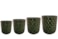 Sada 4 květináčů Jacie forest green D36 H42