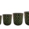 Sada 4 květináčů Jacie forest green D36 H42