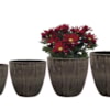 Sada 4 květináčů Alisa anthracite D38 H35