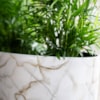 Váza široká Niene marble white D59x26 H35
