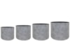 Sada 4 květináčů Nami concrete D37 H33