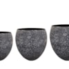 Sada 3 květináčů Douwe granite D56 H51