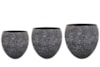 Sada 3 květináčů Douwe granite D56 H51
