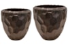 Sada 2 květináčů Cascara sepia D54 H49