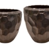 Sada 2 květináčů Cascara sepia D54 H49