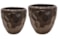 Sada 2 květináčů Cascara sepia D54 H49