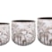 Sada 3 květináčů Wild vintage white D55 H50