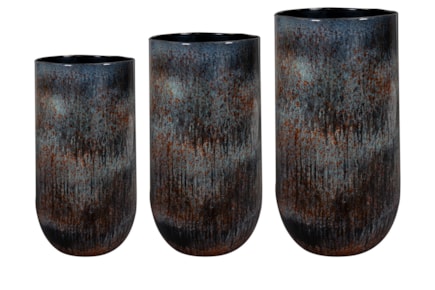 Set váz 3 Cilia mystic sepia D36 H60