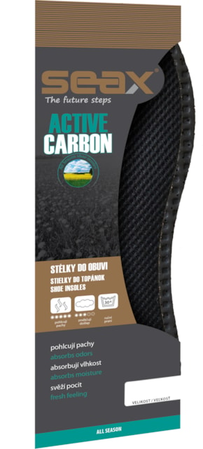 SEAX vložky do topánok Active Carbon
