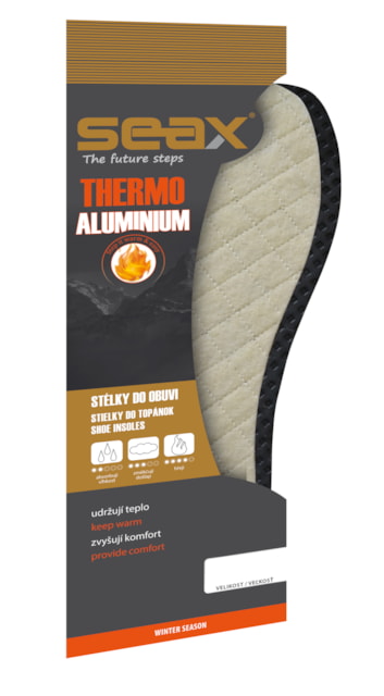 SEAX vložky do topánok Thermo Aluminium