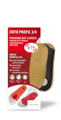 VTR Orto profil 3/4 anatomické kožené vložky
