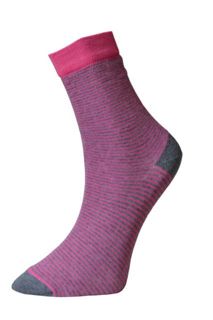 Art. 10 Klasické dámské ponožky Proužky Knebl Hosiery, růžové