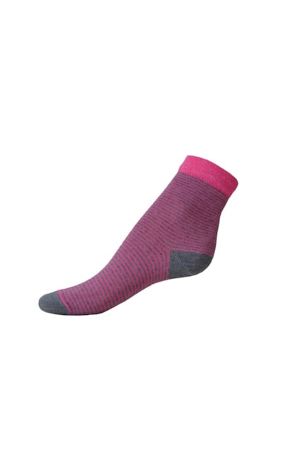 Art. 11 Dětské ponožky s proužky Knebl Hosiery, tmavě růžové