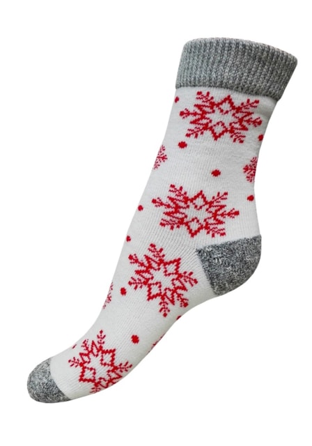 Art.18 Dětské zimní termo ponožky Knebl - Červená vločka