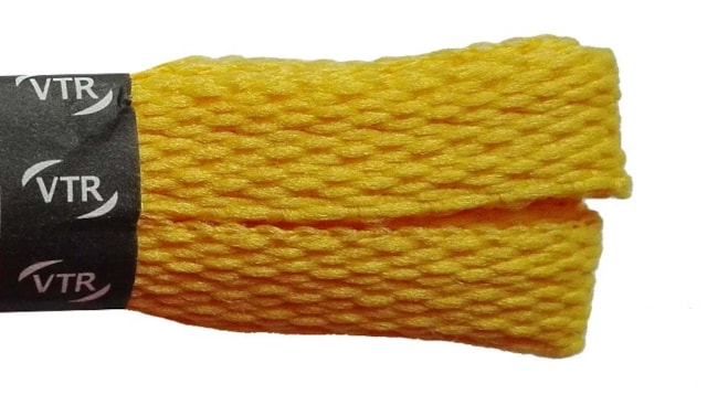 Polyesterové ploché šnúrky žlté