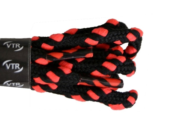 RUNNING LACES uzlíkové šnúrky čierno neonové růžové