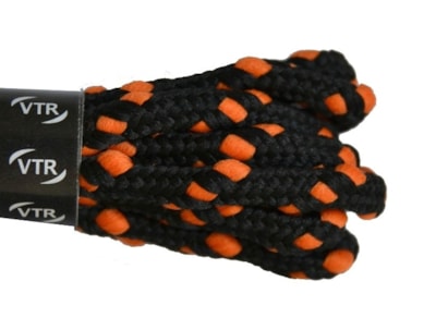RUNNING LACES uzlíkové tkaničky černo oranžové