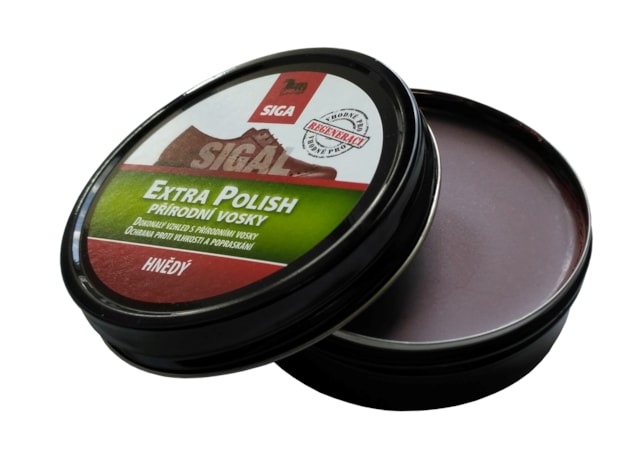 SIGAL Extra Polish - dóza 75 ml, farba hnedá