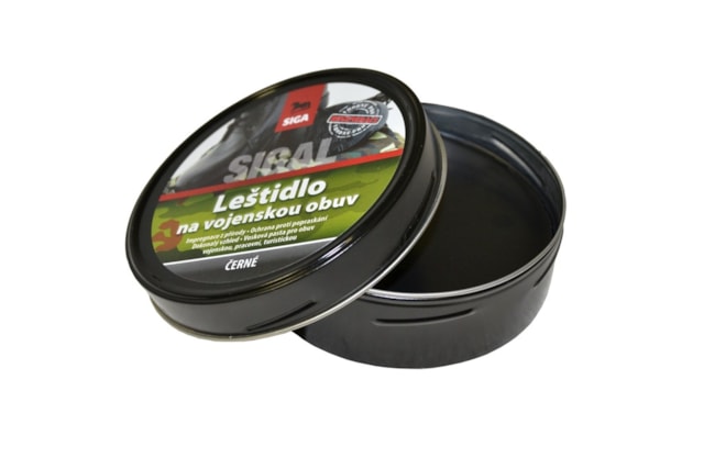 SIGAL Vojenské leštidlo 100 g, farba čierna