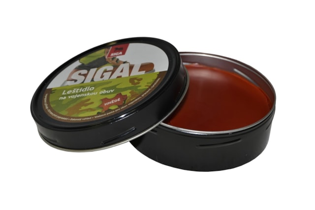 SIGAL Vojenské leštidlo 100 g, farba hnedá