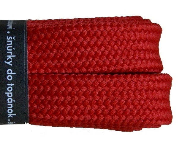 SKATE šnúrky červené