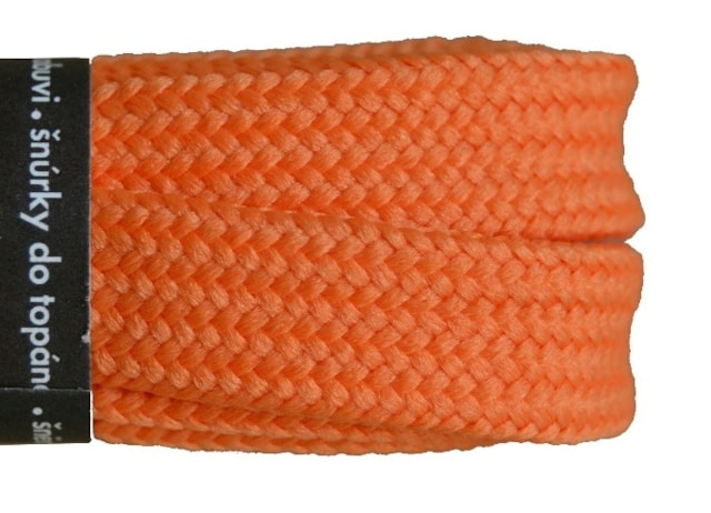 SKATE šnúrky oranžové