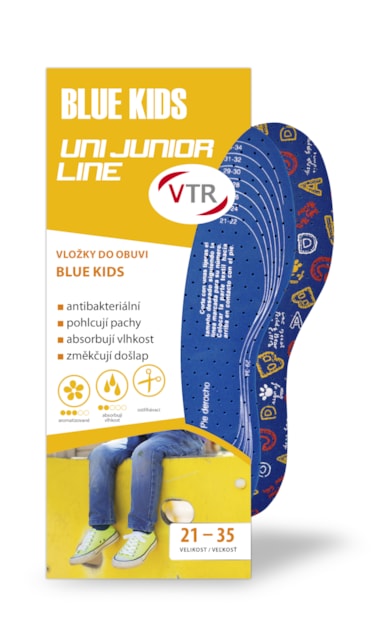 VTR Vložky do bot BLUE KIDS  UNI dětské - ostřihávací, velikost 21-35