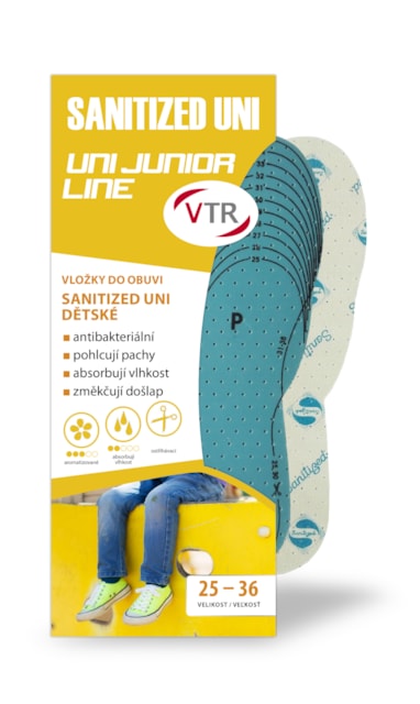 VTR Vložky do bot SANITIZED UNI dětské - ostřihávací, velikost 25-36