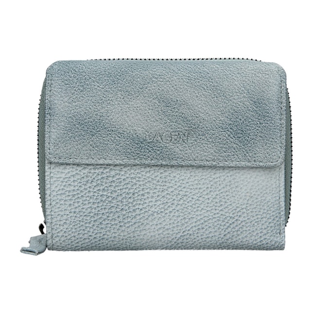 Dámská peněženka LAGEN kožená LG-932 světle modrá OCEAN BLUE
