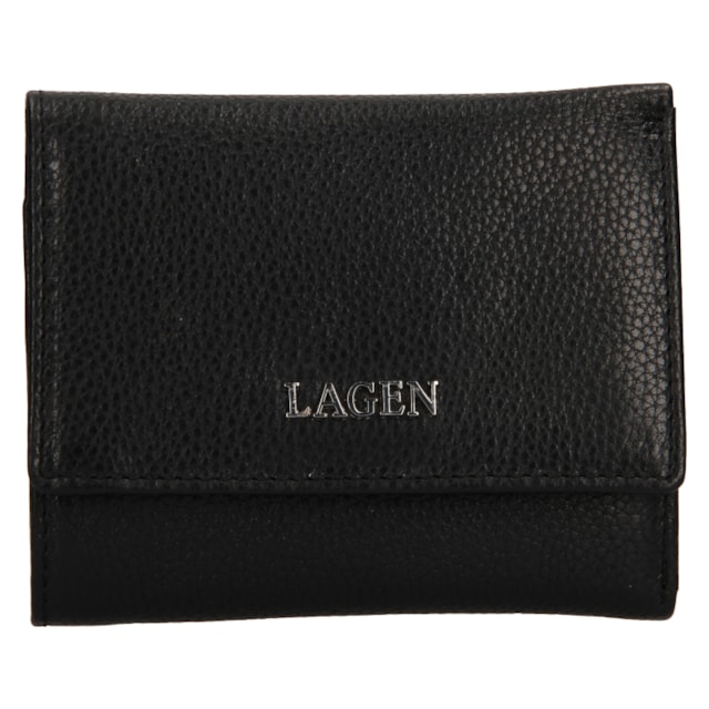 Dámská peněženka LAGEN kožená TG-063 černá BLK