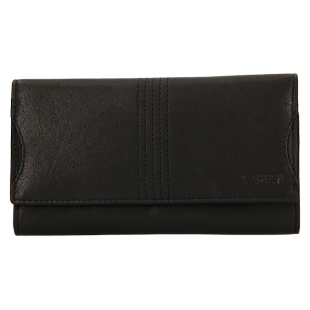 Dámská peněženka LAGEN kožená BLC/4735 černá BLK