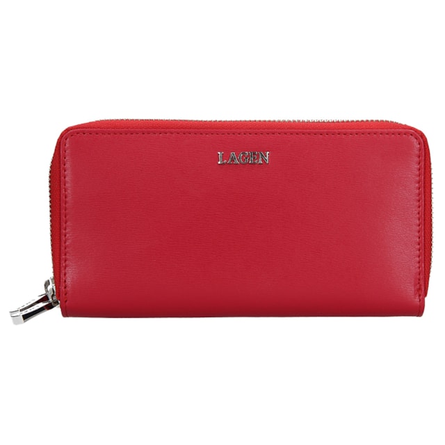 Dámská peněženka LAGEN kožená 50386 červená RED