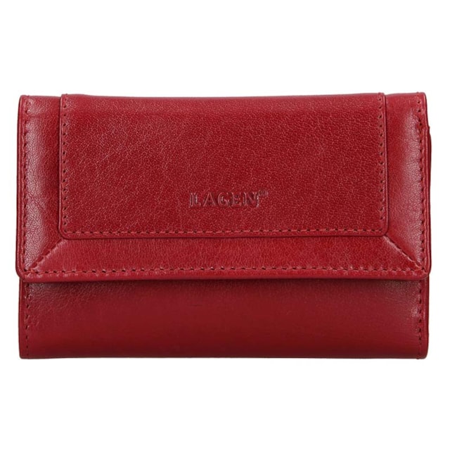 Dámska peňaženka LAGEN kožená BLC/4390 RED/RED