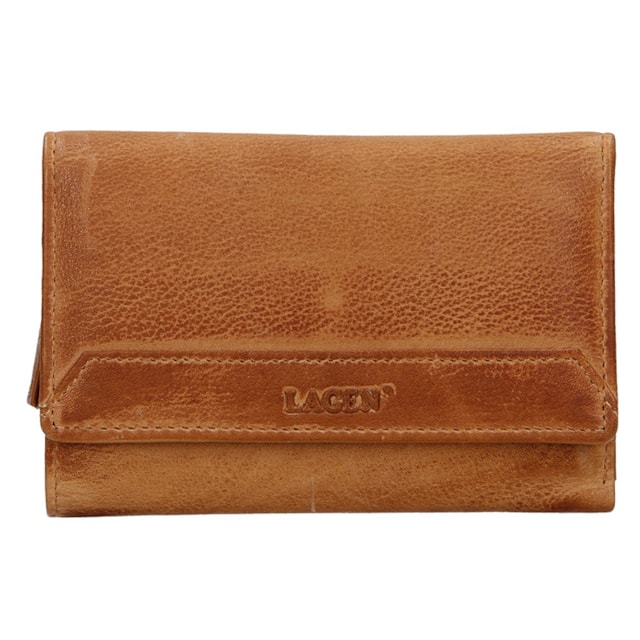 Dámska peňaženka LAGEN kožená LG-11/D CARAMEL