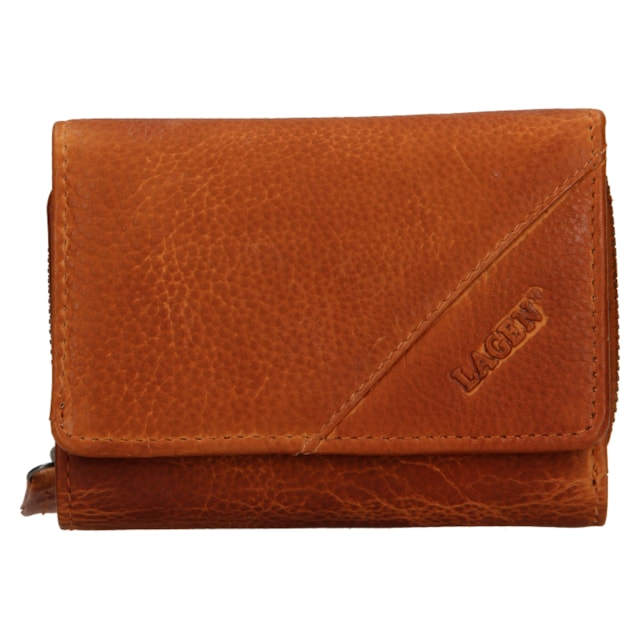 Dámska peňaženka LAGEN kožená LG-2522/DZ CARAMEL