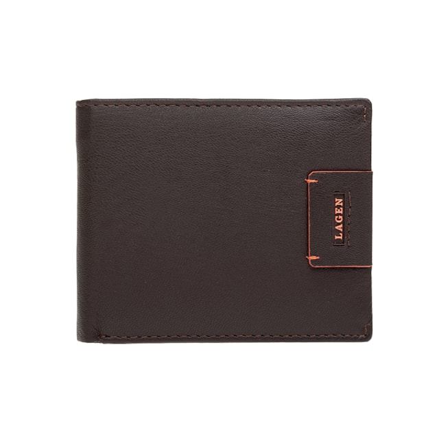 Pánska peňaženka LAGEN kožená LG-1121 BRN