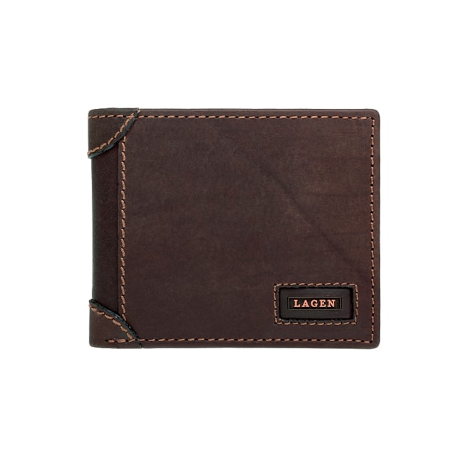 Pánska peňaženka LAGEN kožená LG-1123 BRN