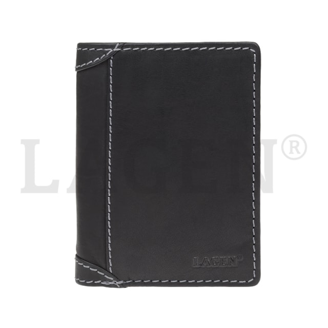 Pánská peněženka LAGEN kožená 51146 černá BLK