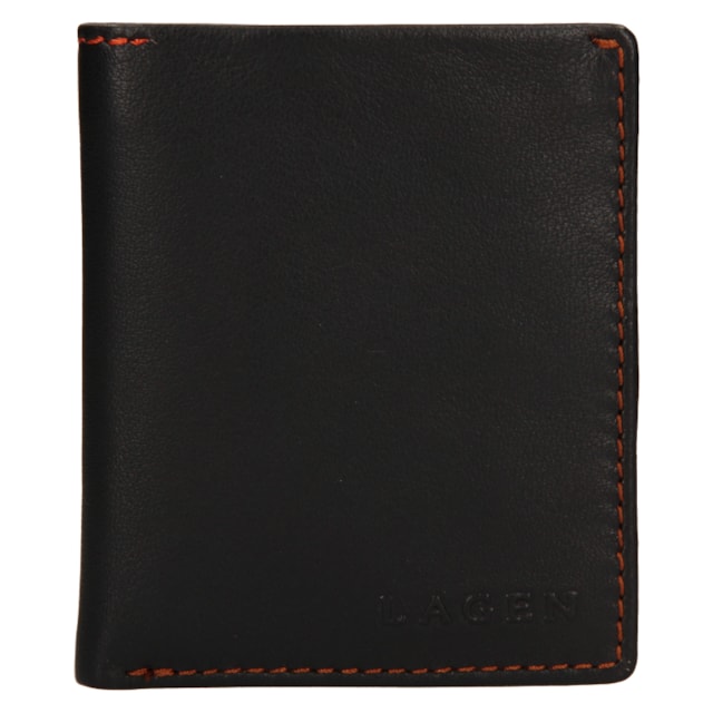 Pánská peněženka LAGEN kožená TP-071 tmavě hnědá D.BRN