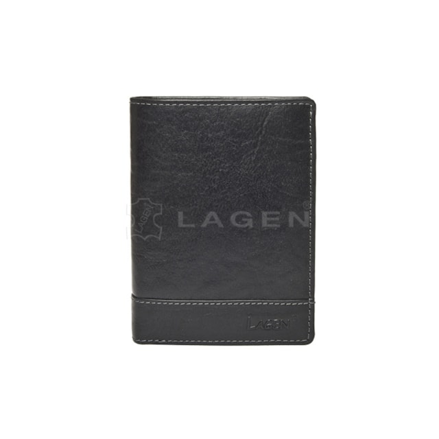 Pánská peněženka LAGEN kožená V-26/T černá BLK