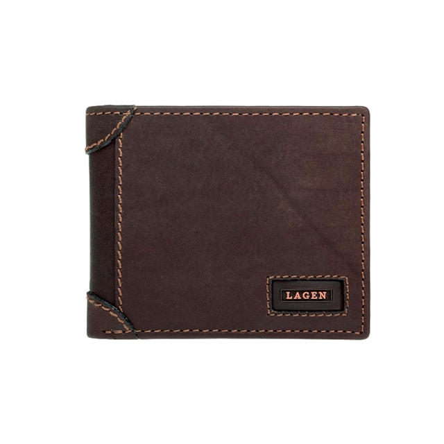 Pánská peněženka LAGEN kožená LG-1123 hnědá BRN