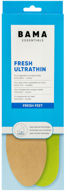BAMA vložky do topánok Fresh ultrathin - 6 párov