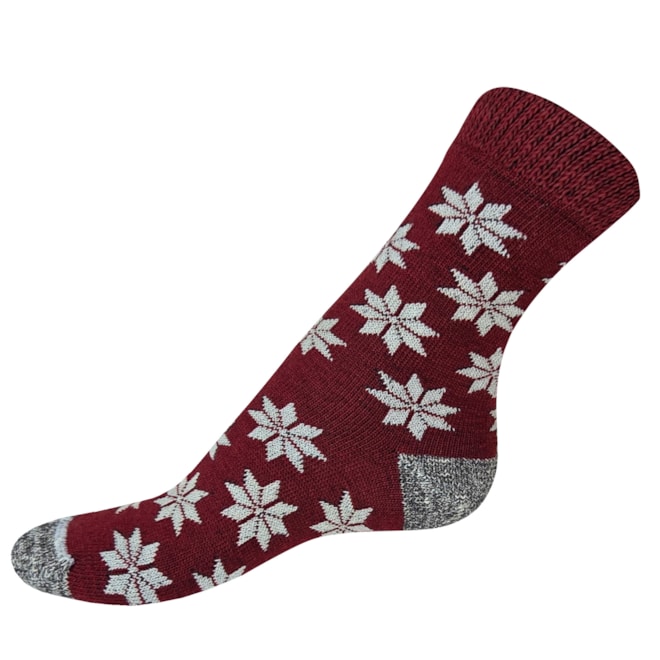 17 zimni-ponozky-knebl-bordo-s-vlockami D