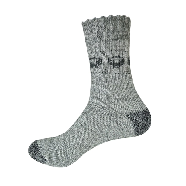 Art.44 Zimné vlnené ponožky Knebl - baran sivé