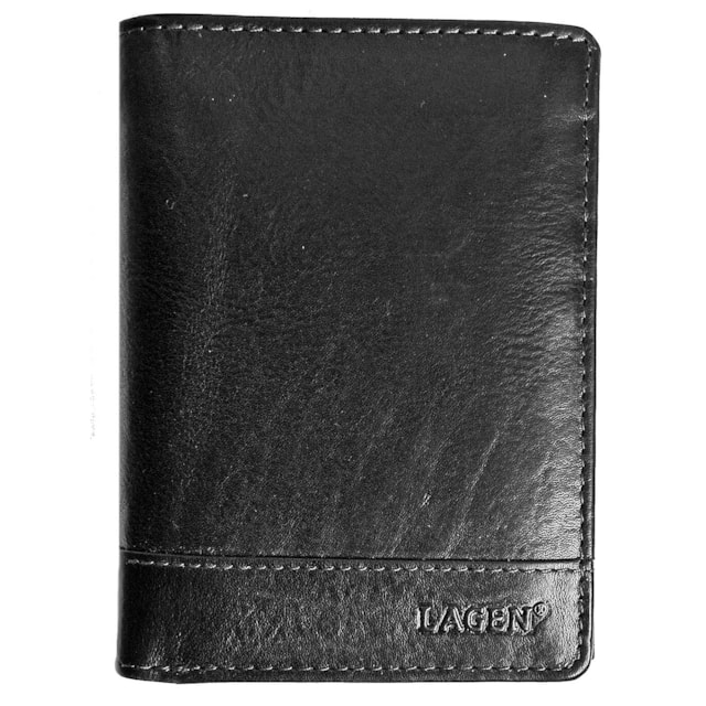 Pánská peněženka LAGEN kožená V-26/T tmavě hnědá D.BRN