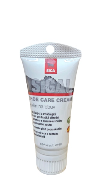 SIGAL Krém na obuv tuba s aplikátorem 50 ml NO.3A, bílý krycí
