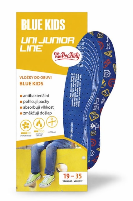 VTR Vložky do bot BLUE KIDS  UNI dětské - ostřihávací, velikost 19-35
